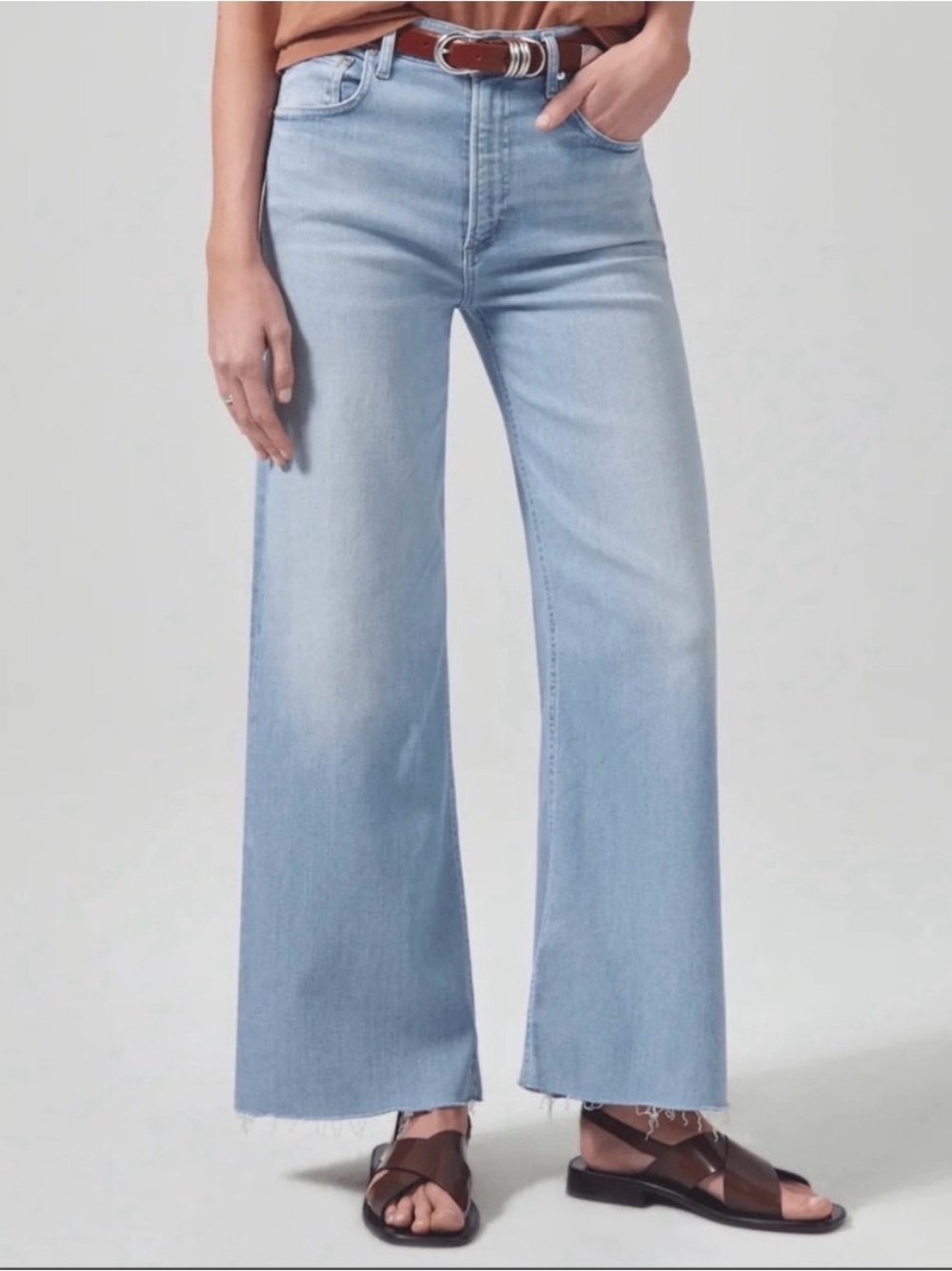 Citizens Of Humanity Light Wash Wide Leg Jeans
